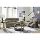  Manufacturer Color_Mocha  -- Side Swipe Reclining Fabric Loveseat IMAGE 14