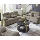  Manufacturer Color_Mocha  -- Side Swipe Reclining Fabric Loveseat IMAGE 8