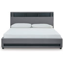  Size_Queen  -- Verishaw Upholstered Panel Bed IMAGE 5