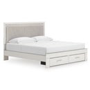  Zuraleus PCB3381B9 King Upholstered Panel Storage Bed IMAGE 1