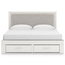  Zuraleus PCB3381B9 King Upholstered Panel Storage Bed IMAGE 2