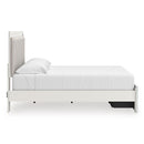  Zuraleus PCB3381B9 King Upholstered Panel Storage Bed IMAGE 3