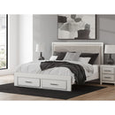  Zuraleus PCB3381B9 King Upholstered Panel Storage Bed IMAGE 5