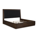  Size_Queen  -- Dilenno Upholstered Panel Bed IMAGE 1