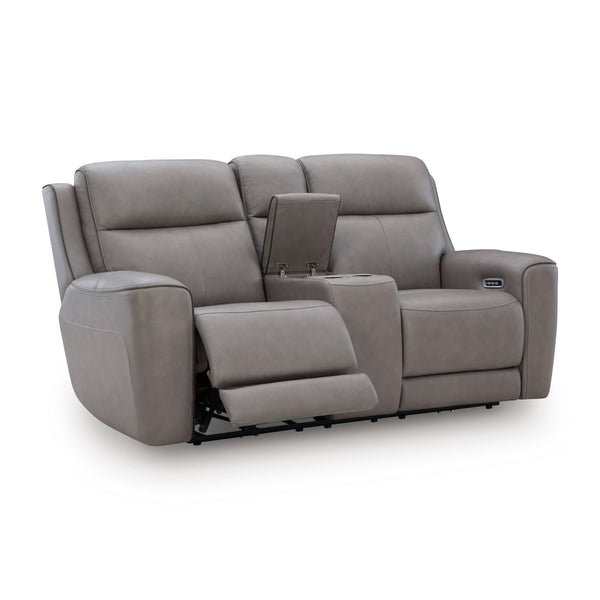  Signature Design by Ashley 5Z-Comfort PCU1090018 Power Reclining Loveseat with Console and Adjustable Headrest IMAGE 1