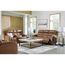  Manufacturer Color_Caramel  -- Knightington Power Leather Match Recliner IMAGE 12