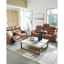  Manufacturer Color_Caramel  -- Knightington Power Reclining Leather Match Sofa IMAGE 13