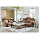 Manufacturer Color_Caramel  -- Knightington Power Reclining Leather Match Sofa IMAGE 19