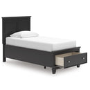  Lanolee B687B21 Twin Panel Storage Bed IMAGE 2