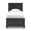  Lanolee B687B21 Twin Panel Storage Bed IMAGE 3