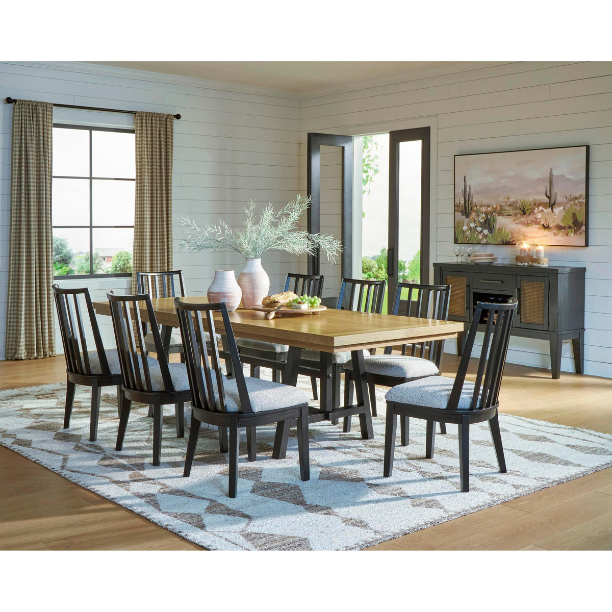 Signature Design by Ashley Galliden D841-55 Rectangular Dining Room Ex