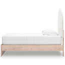  Size_Twin  -- Arloster Upholstered Panel Bed IMAGE 4