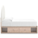  Arloster PCB1566B5 Full Upholstered Panel Bed with Storage IMAGE 4