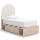  Size_Twin  -- Arloster Upholstered Panel Bed with Storage IMAGE 1