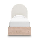  Size_Twin  -- Arloster Upholstered Panel Bed with Storage IMAGE 3