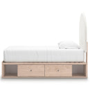  Size_Twin  -- Arloster Upholstered Panel Bed with Storage IMAGE 5