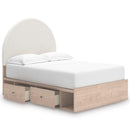  Arloster PCB1566B7 Full Upholstered Panel Bed with Storage IMAGE 2