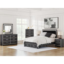  Zuraleus PCB3380B4 Queen Upholstered Panel Storage Bed IMAGE 10
