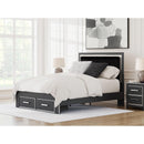  Zuraleus PCB3380B4 Queen Upholstered Panel Storage Bed IMAGE 7