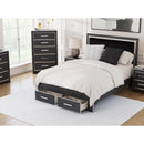 Zuraleus PCB3380B4 Queen Upholstered Panel Storage Bed IMAGE 9