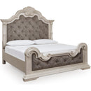  Size_Queen  -- Bruchandi Upholstered Panel Bed IMAGE 1