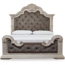  Size_Queen  -- Bruchandi Upholstered Panel Bed IMAGE 2