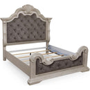 Size_Queen  -- Bruchandi Upholstered Panel Bed IMAGE 4