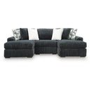  Signature Design by Ashley Midnight-Madness 98105S8 3 pc Double Chaise Sectional IMAGE 1