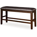  Signature Design by Ashley Haddigan D596-09 Double Counter Upholstered Bench IMAGE 1