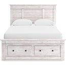  Size_Queen  -- Makidern Panel Bed with Storage IMAGE 2