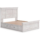  Size_King  -- Makidern Panel Bed with Storage IMAGE 1