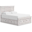 Size_King  -- Makidern Panel Bed with Storage IMAGE 1