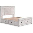  Size_King  -- Makidern Panel Bed with Storage IMAGE 2