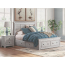  Size_Queen  -- Makidern PCB1171B9 Queen Panel Storage Bed IMAGE 9