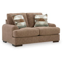 Manufacturer Color_Pecan  -- Jayne Park Stationary Fabric Loveseat IMAGE 1