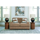  Manufacturer Color_Pecan  -- Jayne Park Stationary Fabric Loveseat IMAGE 4