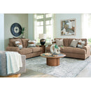  Manufacturer Color_Pecan  -- Jayne Park Stationary Fabric Loveseat IMAGE 7
