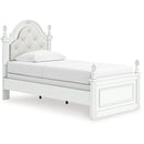  Size_Twin  -- Kozlani Upholstered Panel Bed IMAGE 1