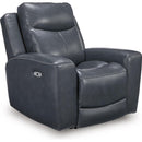  Manufacturer Color_Admiral  -- Next Move Power Leather Match Recliner IMAGE 1