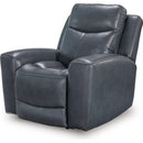  Manufacturer Color_Admiral  -- Next Move Power Leather Match Recliner IMAGE 4
