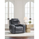  Manufacturer Color_Admiral  -- Next Move Power Leather Match Recliner IMAGE 6