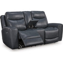  Manufacturer Color_Admiral  -- Next Move Power Reclining Leather Match Loveseat with Console IMAGE 1