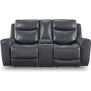  Manufacturer Color_Admiral  -- Next Move Power Reclining Leather Match Loveseat with Console IMAGE 2