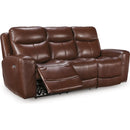  Manufacturer Color_Mahogany  --  Next Move PCU1210215 Power Reclining Sofa with Adjustable Headrest IMAGE 1