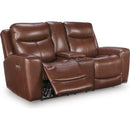  Manufacturer Color_Mahogany  --  Next Move PCU1210218 Power Reclining Loveseat with Console and Adjustable Headrest IMAGE 2