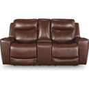  Manufacturer Color_Mahogany  --  Next Move PCU1210218 Power Reclining Loveseat with Console and Adjustable Headrest IMAGE 3