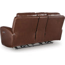 Manufacturer Color_Mahogany  --  Next Move PCU1210218 Power Reclining Loveseat with Console and Adjustable Headrest IMAGE 4