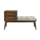 Elements International Malibu LA-4650-5-BN Bench IMAGE 2