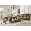  Elements International Phillipe D-5210-5-AC Dining Arm Chair IMAGE 3