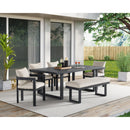  Elements International Playa O-16230-3-BN Dining Bench IMAGE 3